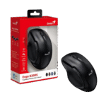 GENIUS ERGO 8200S – MOUSE ERGONÓMICO INALÁMBRICO, 5 BOTONES, CLIC SILENCIOSO, SENSOR BLUEEYE, NEGRO