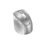 GENIUS MINI ERGO 9000S PRO – MOUSE INALÁMBRICO, RECARGABLE, CONECTIVIDAD DUAL, CLIC SILENCIOSO, SILVER - Imagen 2