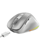 GENIUS MINI ERGO 9000S PRO – MOUSE INALÁMBRICO, RECARGABLE, CONECTIVIDAD DUAL, CLIC SILENCIOSO, SILVER - Imagen 3