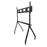 TEROS TE-9010S – RACK PORTÁTIL DE SUELO PARA PANTALLA TÁCTIL INTERACTIVA, 75-86 PULGADAS, 99KG MAX, NEGRO - Imagen 3