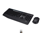 LOGITECH MK345 – COMBO TECLADO Y MOUSE INALÁMBRICOS, RESISTENTE A SALPICADURAS, REPOSAMUÑECAS, BLACK - Imagen 2