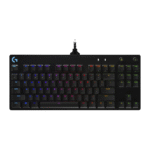 LOGITECH G PRO – TECLADO MECÁNICO GAMER, GX BLUE CLICKY, RGB LIGHTSYNC, FORMATO TKL, BLACK
