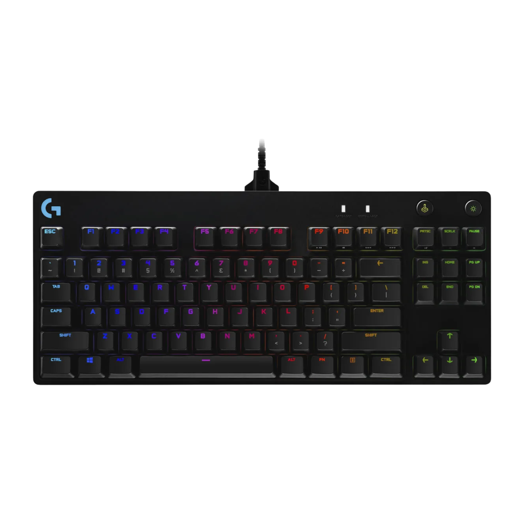 FOTOS WEB 4 - 2025-10-01T121632.531 LOGITECH G PRO – TECLADO MECÁNICO GAMER, GX BLUE CLICKY, RGB LIGHTSYNC, FORMATO TKL, BLACK - Imagen 1