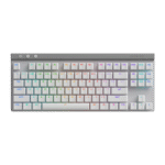 LOGITECH G515 LIGHTSPEED TKL – TECLADO MECÁNICO GAMER, LOW-PROFILE GL TÁCTIL, RGB LIGHTSYNC, WIRELESS, WHITE