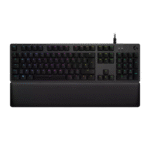 LOGITECH G513 CARBON – TECLADO MECÁNICO GAMER, GX BROWN TÁCTIL, RGB LIGHTSYNC, REPOSAMUÑECAS DE ESPUMA, BLACK