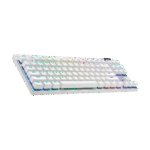 LOGITECH G PRO X TKL LIGHTSPEED – TECLADO MECÁNICO GAMER, WIRELESS LIGHTSPEED, RGB LIGHTSYNC, FORMATO TKL, WHITE - Imagen 2