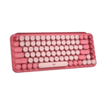 LOGITECH POP KEYS – TECLADO MECÁNICO INALÁMBRICO, SWITCH BROWN TÁCTIL, TECLAS EMOJI PERSONALIZABLES, HEARTBREAKER ROSA - Imagen 2