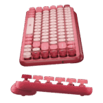 LOGITECH POP KEYS – TECLADO MECÁNICO INALÁMBRICO, SWITCH BROWN TÁCTIL, TECLAS EMOJI PERSONALIZABLES, HEARTBREAKER ROSA - Imagen 3