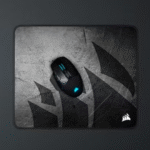 CORSAIR MM300 – ALFOMBRILLA GAMING DE TELA, BORDES COSIDOS, CONTROL SUPERIOR, TAMAÑO MEDIANO, GRÁFICOS NEGRO/GRIS - Imagen 3