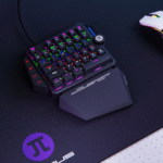 PRIMUS BALLISTA41T – TECLADO MECÁNICO GAMER PARA UNA MANO, SWITCH JIXIAN RED LINEAL, 35 TECLAS, REPOSAMUÑECAS DESMONTABLE, BLACK - Imagen 4