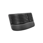 LOGITECH WAVE KEYS – TECLADO ERGONÓMICO INALÁMBRICO, DISEÑO WAVY, REPOSAMUÑECAS DE MEMORY FOAM, MULTI-DISPOSITIVO, GRAPHITE - Imagen 2