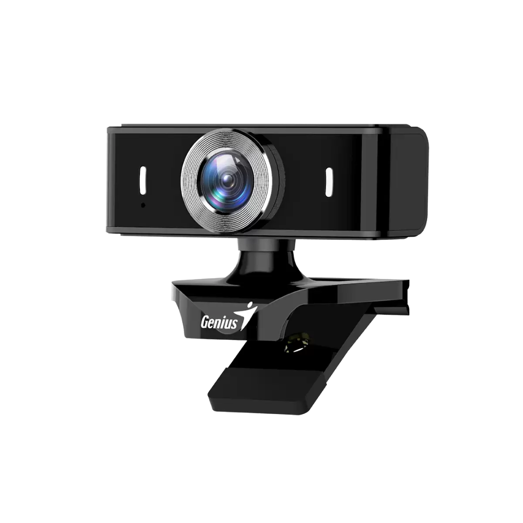 FOTOS WEB 5 (40) GENIUS FACECAM 2000X2 – CÁMARA WEB FULL HD 1080P, SENSOR CMOS 2M, ENFOQUE MANUAL, ROTACIÓN 360°, NEGRO - Imagen 1