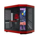 HYTE Y70 TOUCH INFINITE BLACK CHERRY – CASE MID-TOWER ATX, PANTALLA TÁCTIL INTEGRADA, VIDRIO TEMPLADO PANORÁMICO, SOPORTE GPU VERTICAL, DISEÑO DUAL-CHAMBER (copia) (copia)