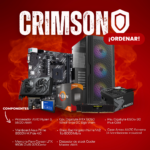 PC CRIMSON CON MONITOR / RYZEN 5 5500 / RTX 5050 8GB VRAM / 500GB TB / 16GB RAM / DISIPADOR DE STOCK / 650W 80+ GOLD / ANTEC AX20 EXTREME / MONITOR TEROS 27 PULGADAS PLANO IPS QHD 2560X1440 180HZ 1MS - Imagen 2