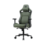 COUGAR DEFENSOR S ARMY GREEN – SILLA GAMER ERGONÓMICA, RECLINABLE, APOYABRAZOS 4D, SOPORTE LUMBAR, VERDE MILITAR