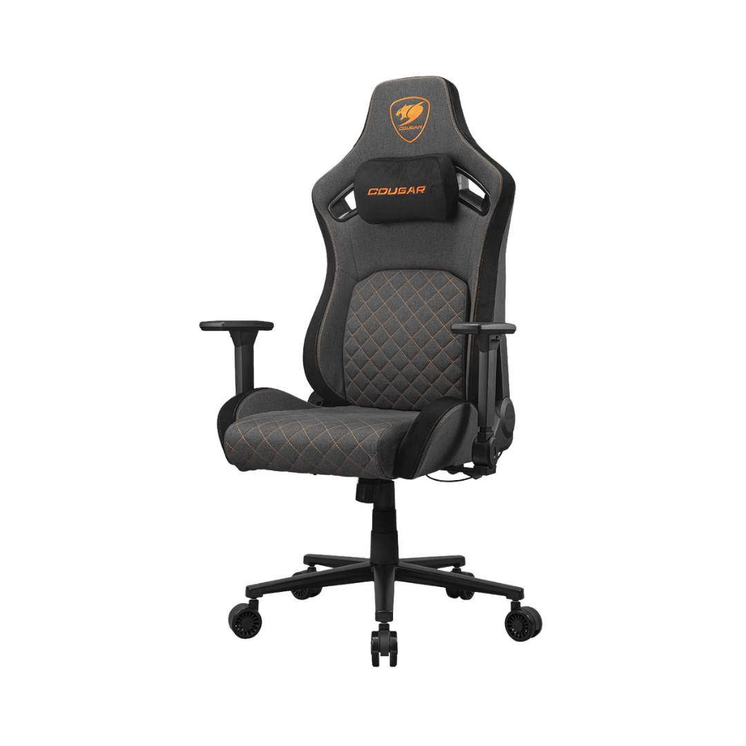 FOTOS WEB 2 - 2026-08-17T165308.956 COUGAR DEFENSOR GRAY F – SILLA GAMER ERGONÓMICA, RECLINABLE, APOYABRAZOS 4D, SOPORTE LUMBAR, GRIS - Imagen 1