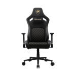 COUGAR DEFENSOR GOLD F – SILLA GAMER ERGONÓMICA, RECLINABLE, APOYABRAZOS 4D, SOPORTE LUMBAR, DORADO - Imagen 3