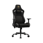 COUGAR DEFENSOR GOLD F – SILLA GAMER ERGONÓMICA, RECLINABLE, APOYABRAZOS 4D, SOPORTE LUMBAR, DORADO - Imagen 2