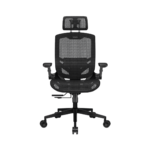 COUGAR SPEEDER ONE BLACK – SILLA ERGONÓMICA, RESPALDO DE MALLA, SOPORTE LUMBAR AJUSTABLE, REPOSABRAZOS REGULABLES, NEGRO - Imagen 2