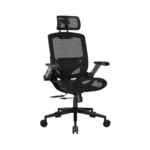 COUGAR SPEEDER ONE BLACK – SILLA ERGONÓMICA, RESPALDO DE MALLA, SOPORTE LUMBAR AJUSTABLE, REPOSABRAZOS REGULABLES, NEGRO - Imagen 3