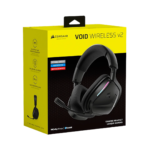 CORSAIR VOID WIRELESS V2 – HEADSET GAMING INALÁMBRICO, SONIDO ENVOLVENTE, MICRÓFONO INTEGRADO, NEGRO