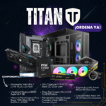 PC TITAN/ INTEL ULTRA 7 / GIGABYTE RTX 5070 EAGLE BLACK 12GB  / 32GB RAM / 1000GB M.2 / ENFRIAMIENTO LIQUIDO 360MM / 850W